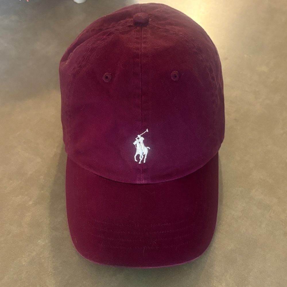 Ralph Lauren Burgundy Polo Cap